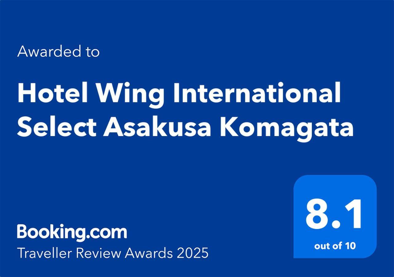 Hotel Wing International Select Asakusa Komagata Tokio Exterior foto